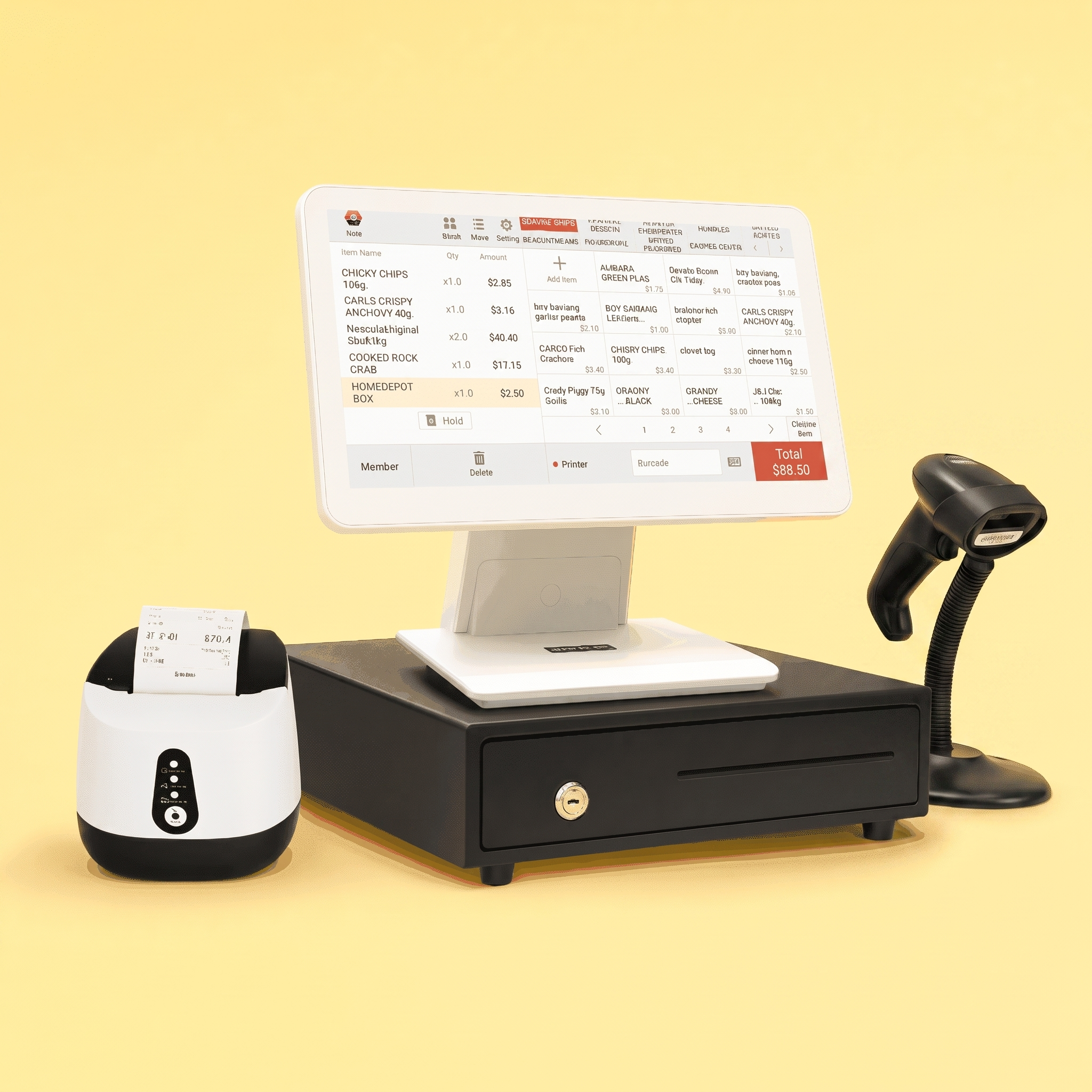 JET Diamond POS — single-screen powerhouse